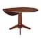 International Concepts Round 42 in Round Dual Drop Leaf Pedestal Table, 30.3 inH, Espresso, 42 W, 42 L, 30.3 in H, Wood K581-42DPT-27B - alternate 3